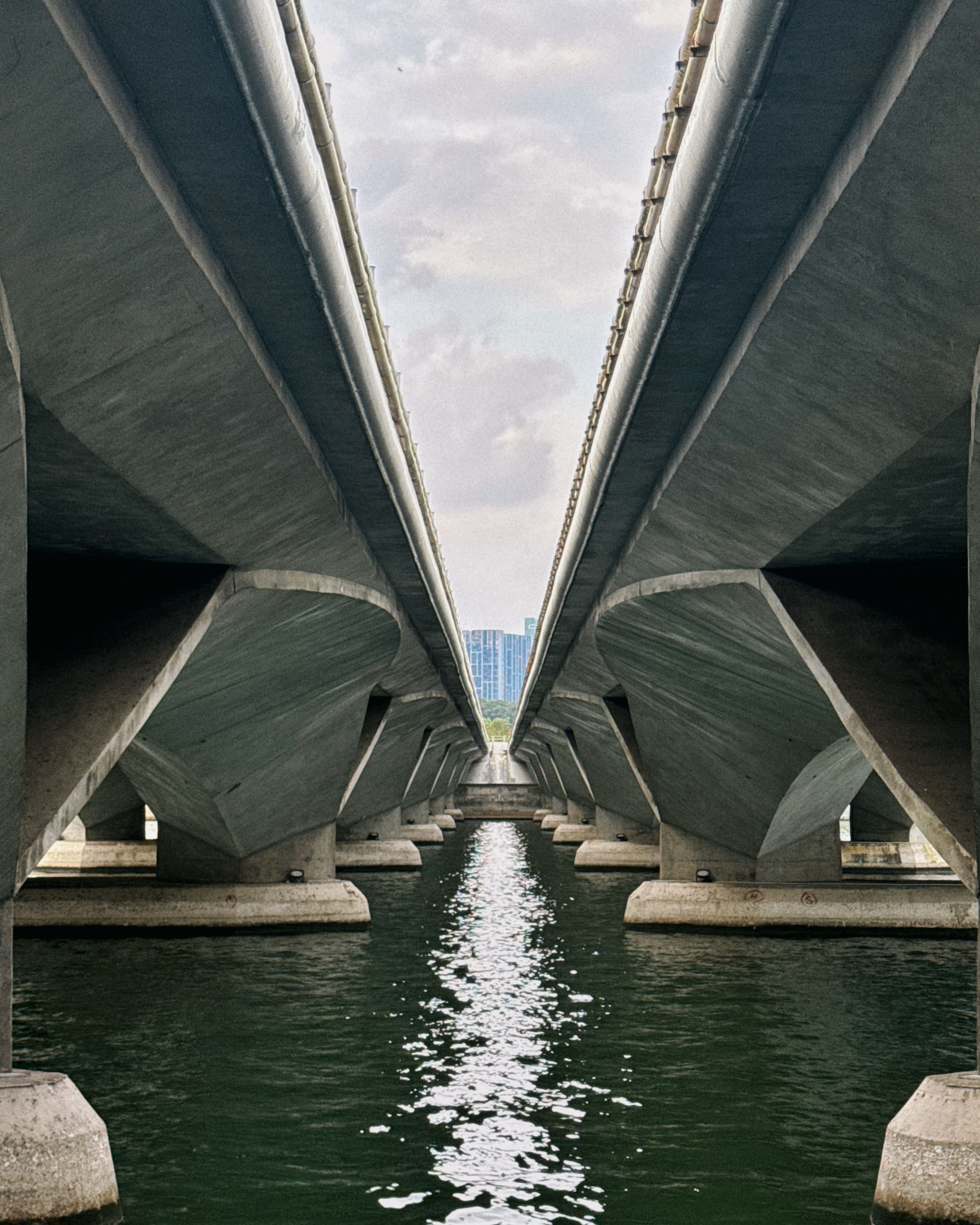 A bridge stretching to the horizon